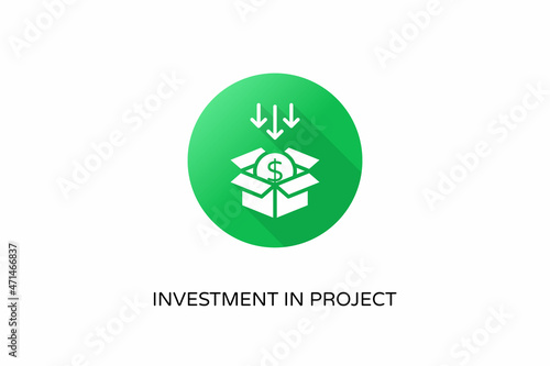 Investment In Project icon in vector. Logotype