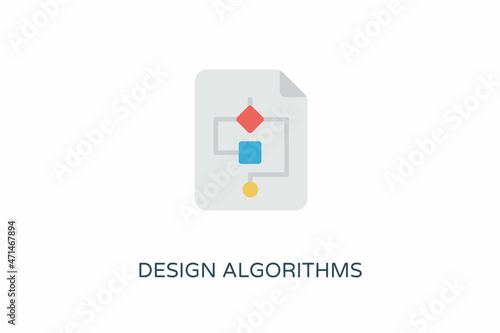 Design Algorithms icon in vector. Logotype