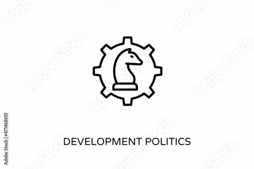 Development Politics icon in vector. Logotype