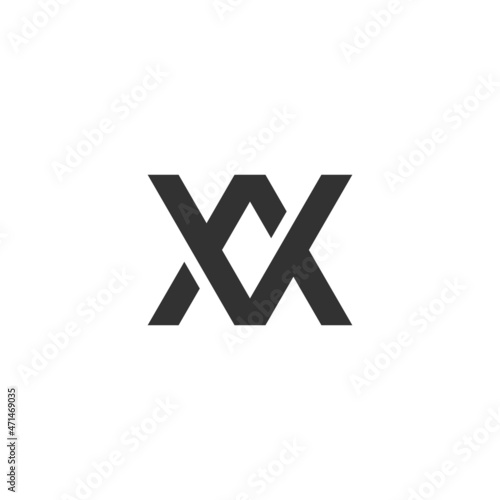 Monogram logo design initials AV