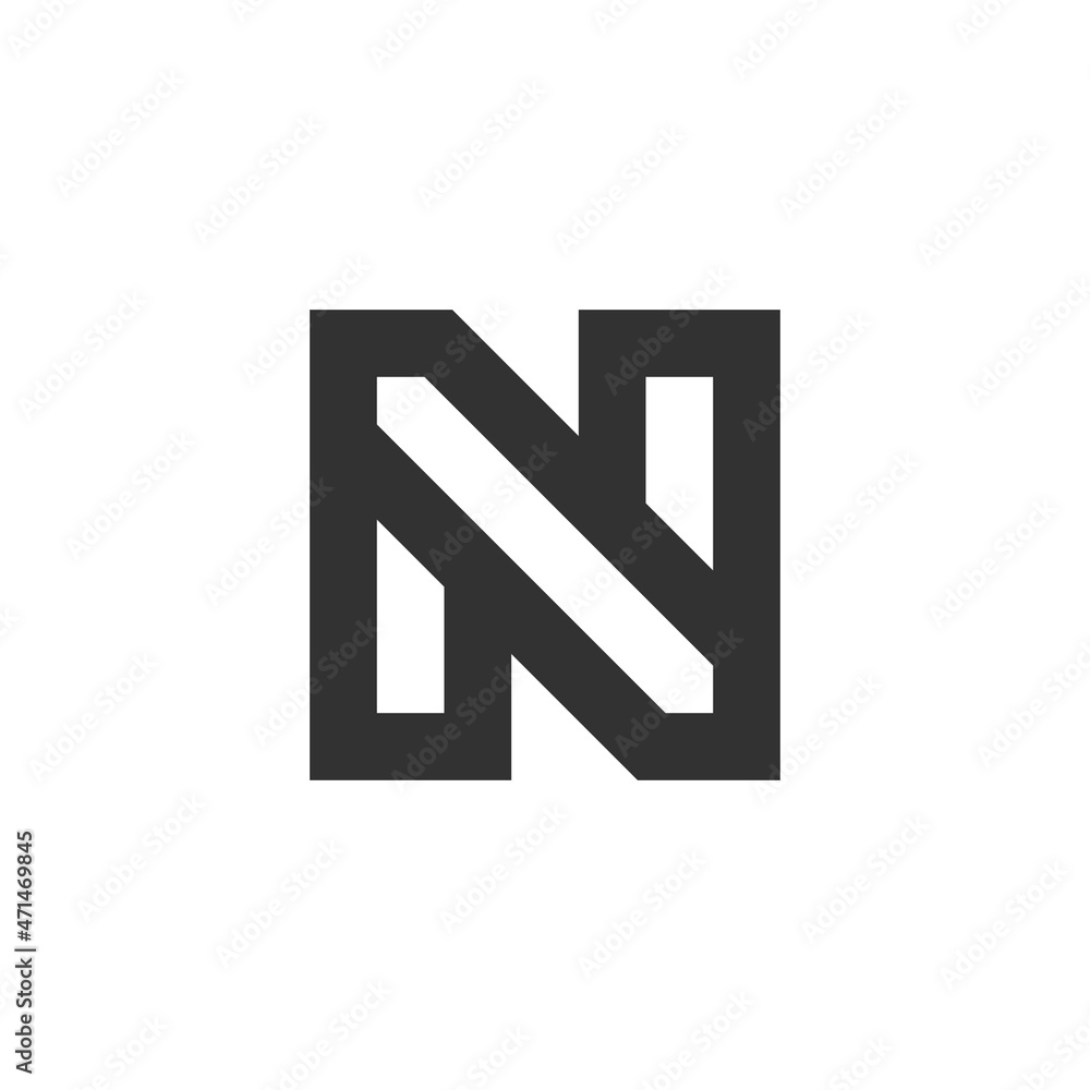 Monogram logo design initials N Monogram logo design initials N