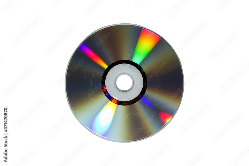 DVD disc isolated on white background DVD disc isolated on white background