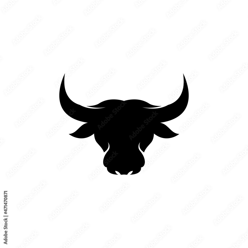 bull head horn icon template bull head horn icon template