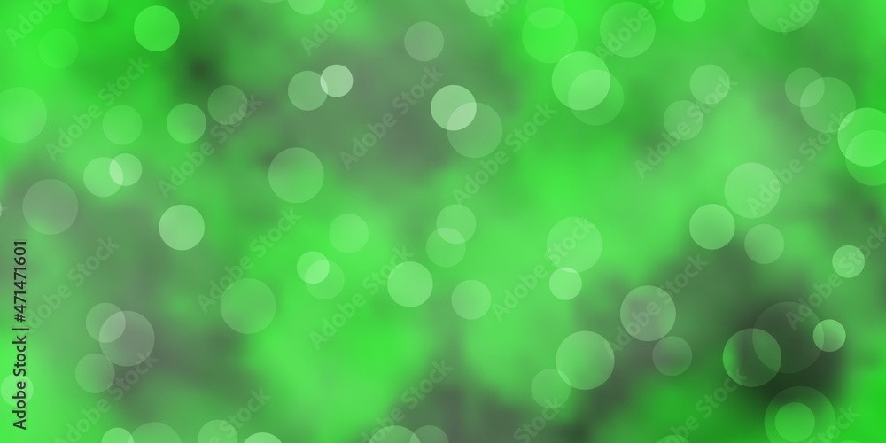 Obraz premium Light Green, Yellow vector pattern with circles.