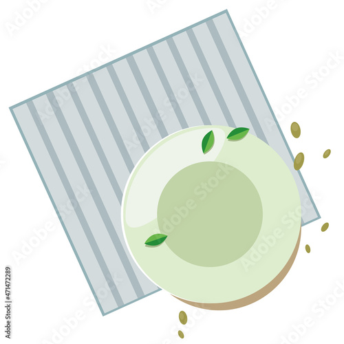 plate vector illustation / рисунок тарелки векторное изображение