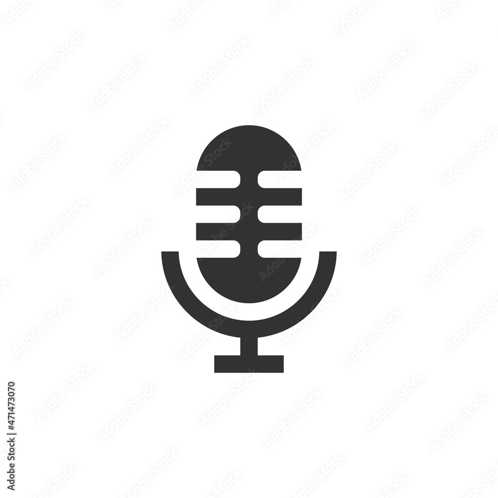 Simple Podcast Logo icon Design Vector Simple Podcast Logo icon Design Vector