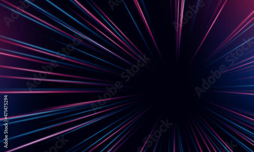 speed background radial light rays zoom