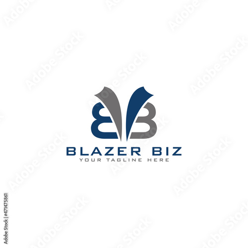 blazer biz branding  letter B Logo template