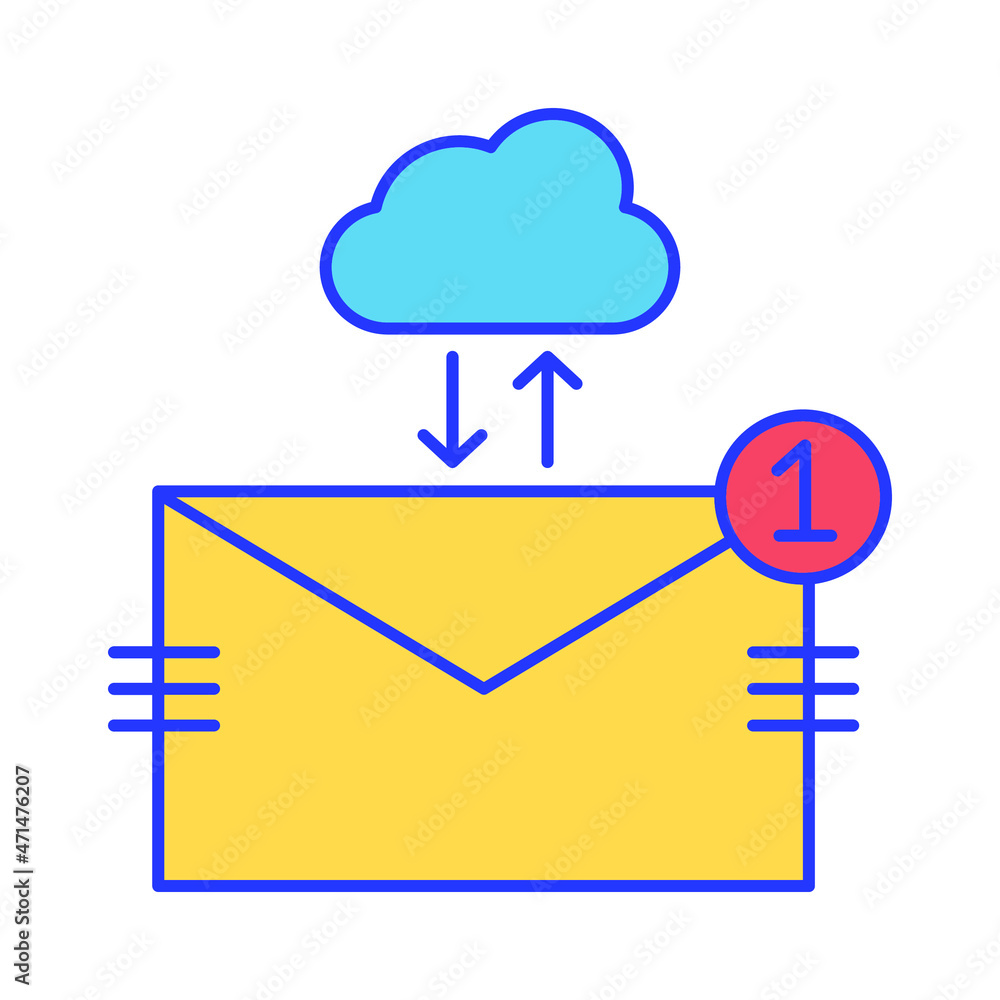 Cloud envelope Isolated Vector icon which can easily modify or edit
Cloud envelope Isolated Vector icon which can easily modify or edit