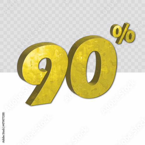 90 percent discount vector 3d texture