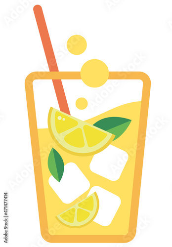 lemon juice and lemon / glass of lemonade / стакан лимонада / летний напиток