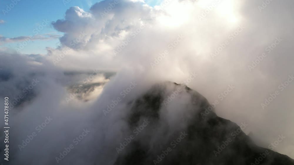 Vue aérienne par drone du Massif du Mont Blanc, Haute Savoie, France Vue aérienne par drone du Massif du Mont Blanc, Haute Savoie, France