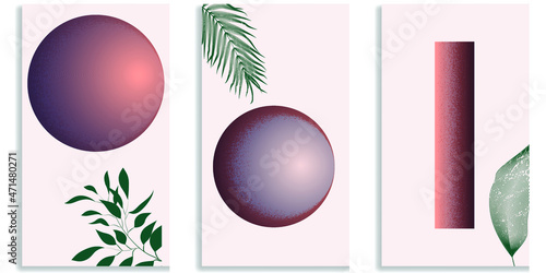 Social media editable covers with grainy effects .Grunge design . Contemporary style . Post frame stories templates. Layout for promotion .Media banner .Vector