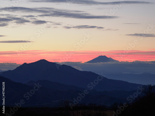 富士山の朝焼け © 孝実 藤生