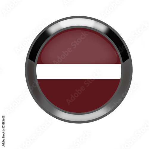 Free Download Latvia, Latvian flag button for web - GFXLoad