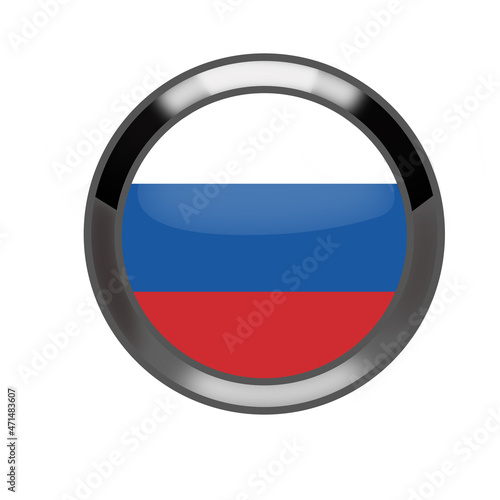 Russian Federation, RU flag button for web Free Download Russian Federation, RU flag button for web - GFXLoad