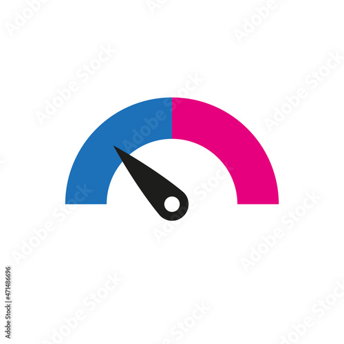 Indicator icon. Simple vector illustration on a white background
