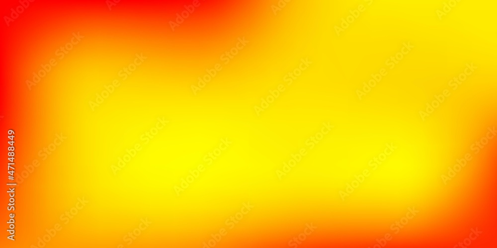 Light Yellow vector gradient blur background.