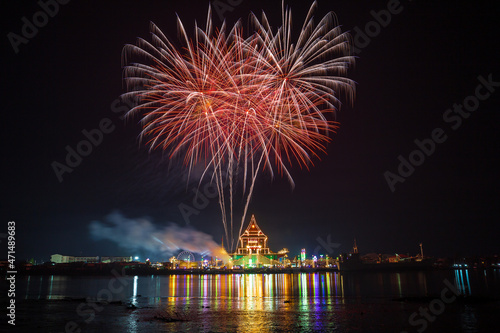 Annual event at Wat Krok Krok, Samut Sakhon Province, Thailand