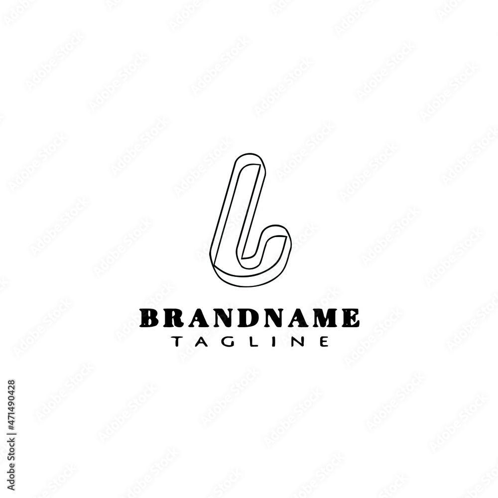 Fototapeta premium cookie cutter logo cartoon icon design template black isolated vector creative