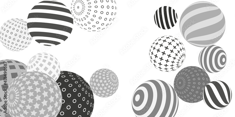 Retro 3d illustration abstract balls, great design for any purposes. Modern cover concept. Vector illustration design. Background wall design. Retro 3d illustration abstract balls, great design for any purposes. Modern cover concept. Vector illustration design. Background wall design.