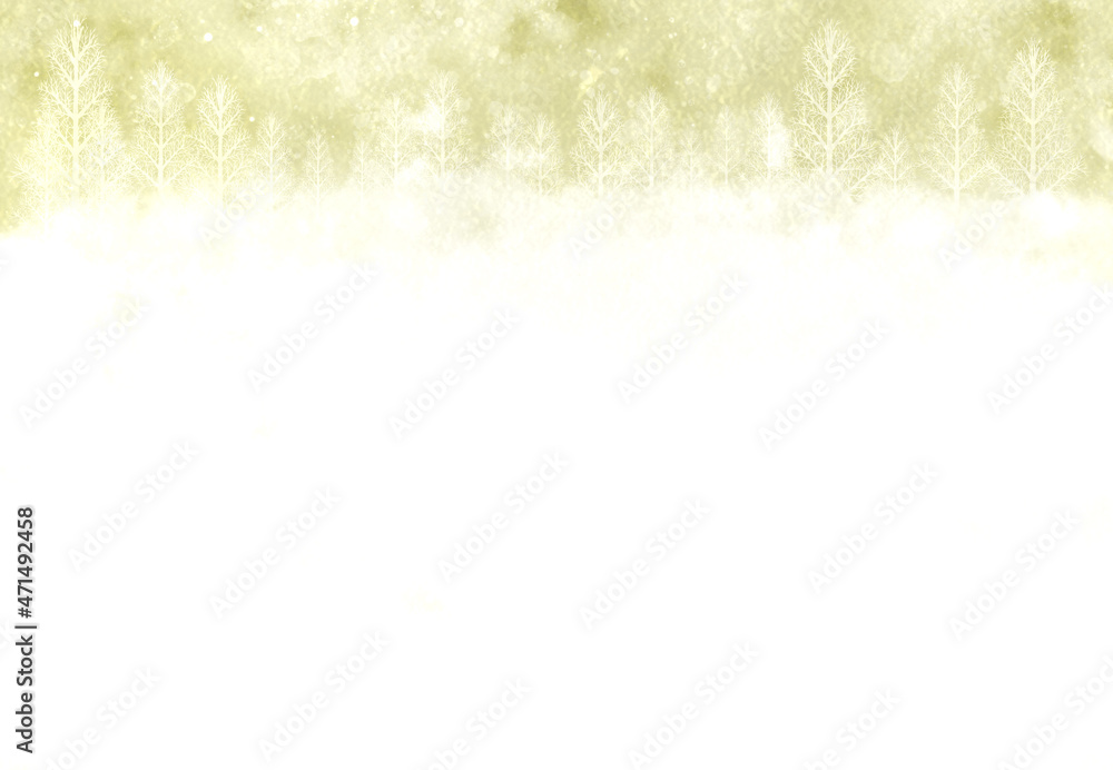 Wonderland illustration image of branch fir tree Yellow Wonderland illustration image of branch fir tree Yellow