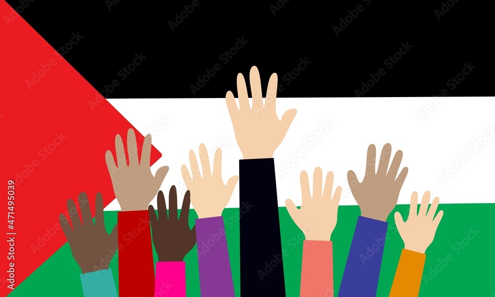 Obraz premium Day of Solidarity with the Palestinian People vector illustration concept