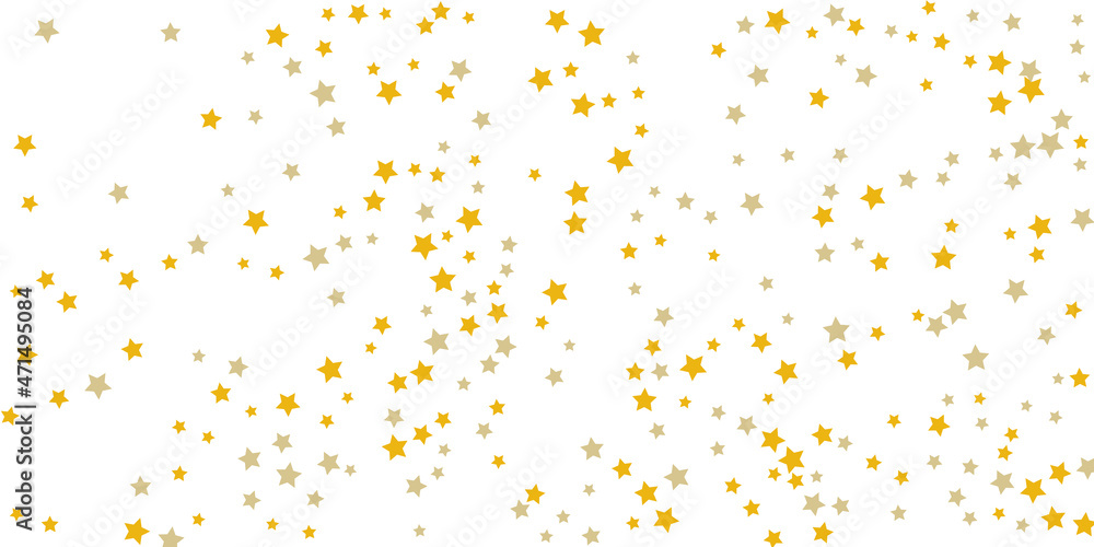Star confetti. Golden casual confetti background. Bright design pattern. Vector template with gold stars. Suitable for your design, cards, invitations, gift, vip Star confetti. Golden casual confetti background. Bright design pattern. Vector template with gold stars. Suitable for your design, cards, invitations, gift, vip