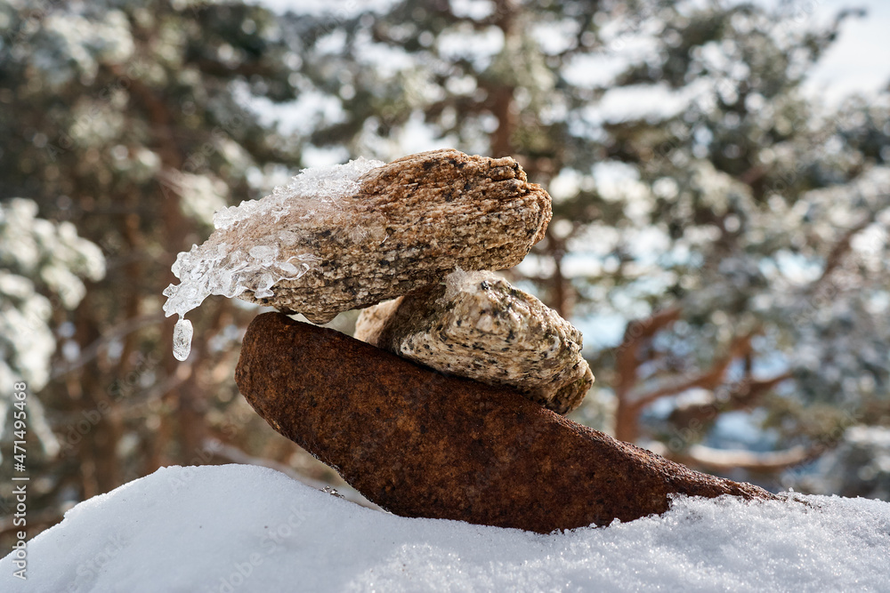 Fototapeta premium Piedras en la naturaleza