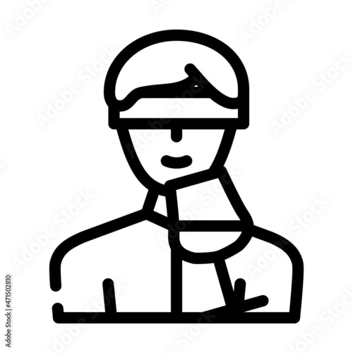 blind tasting wine line icon vector. blind tasting wine sign. isolated contour symbol black illustration