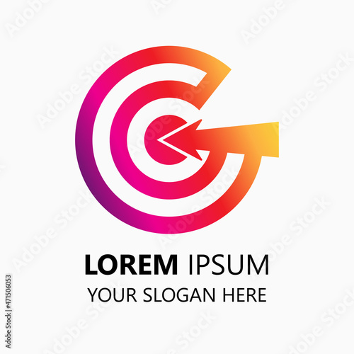 letter G logo design template. simple style logo. letter G illustration vector