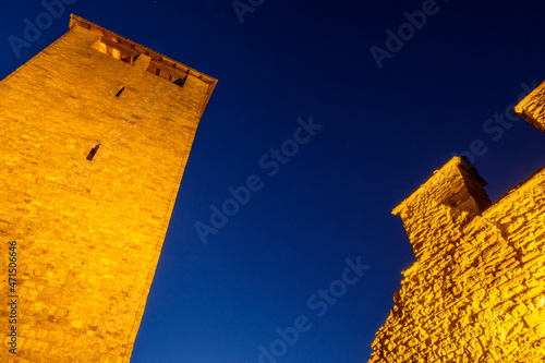 Tower of the Zumelle Castle, Mel, Province of Belluno, Italy