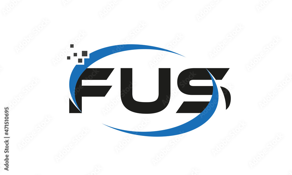 dots or points letter FUS technology logo designs concept vector Template Element dots or points letter FUS technology logo designs concept vector Template Element