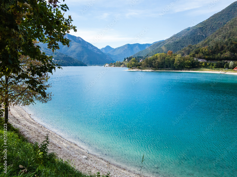 The Ledro Lake is a beautiful Lake near Garda Lake-Italy