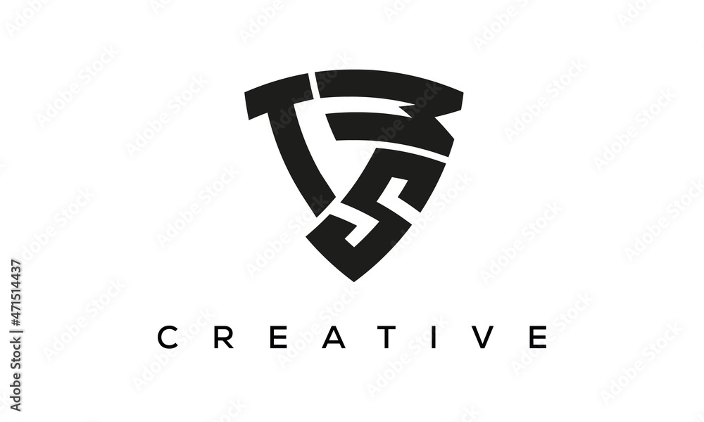 TSW letters logo, security Shield logo vector TSW letters logo, security Shield logo vector