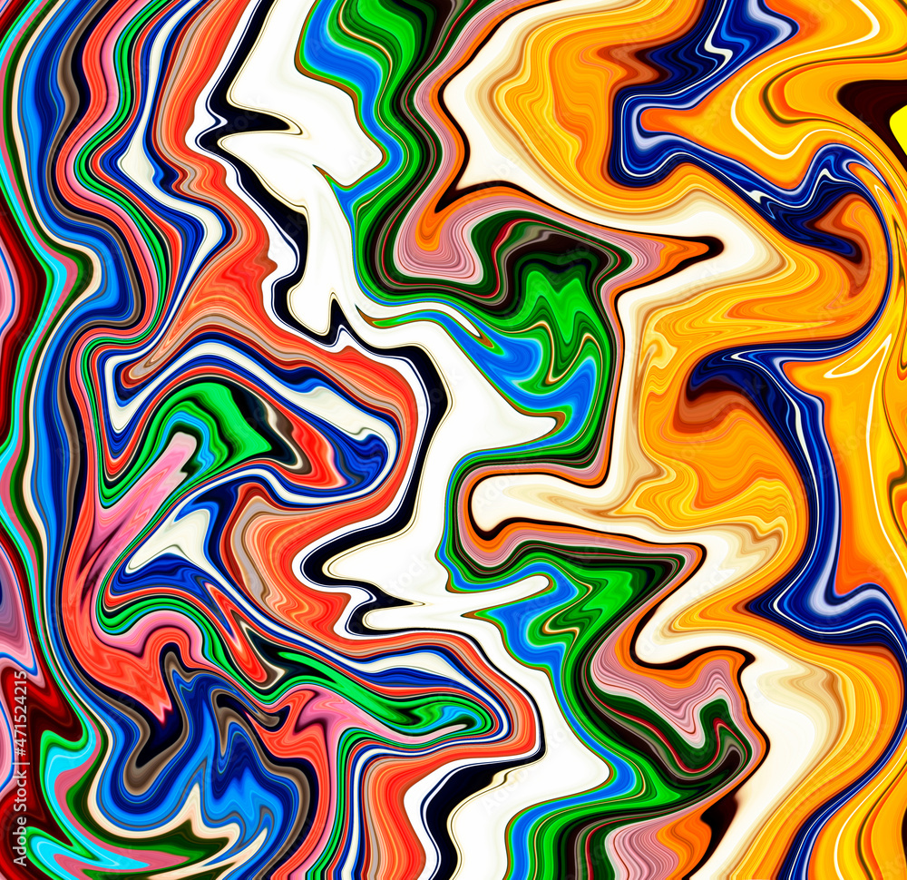 Obraz premium Illustration with colorful abstract background.
