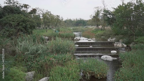 Landscape and daily life of Park City in Chengdu, Sichuan, China