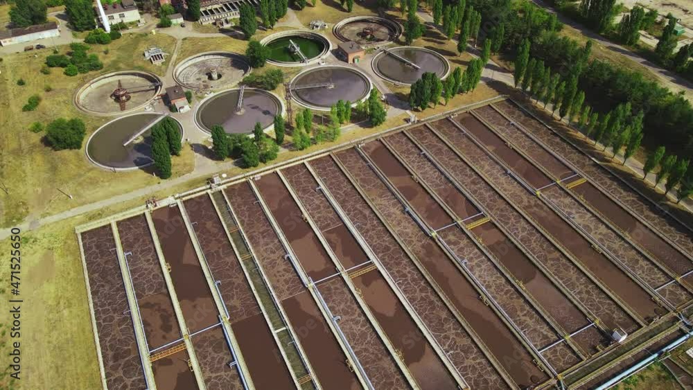 Image showcasing Sewage treatment plant, Grey water recycling and Sewage water basin ...