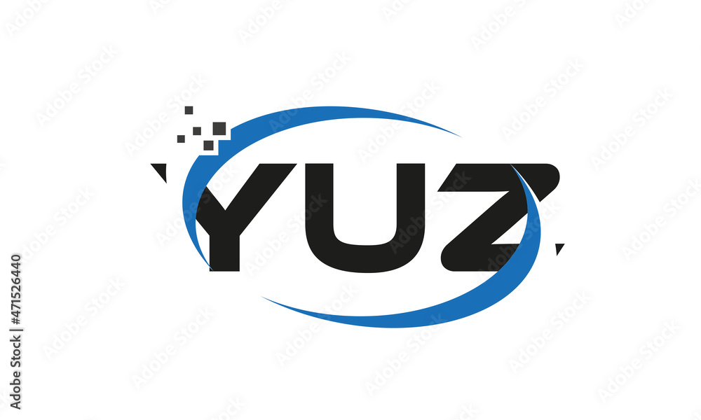 dots or points letter YUZ technology logo designs concept vector Template Element dots or points letter YUZ technology logo designs concept vector Template Element