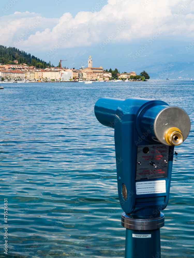 Salò from the lake front view-Garda Lake-Italy
