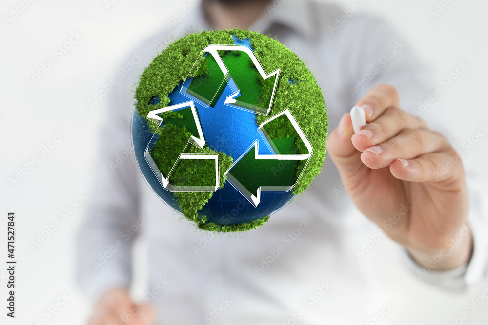 green nature environment recycling abstract illustration green nature environment recycling abstract illustration