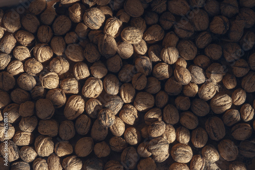 Walnuts with natural light