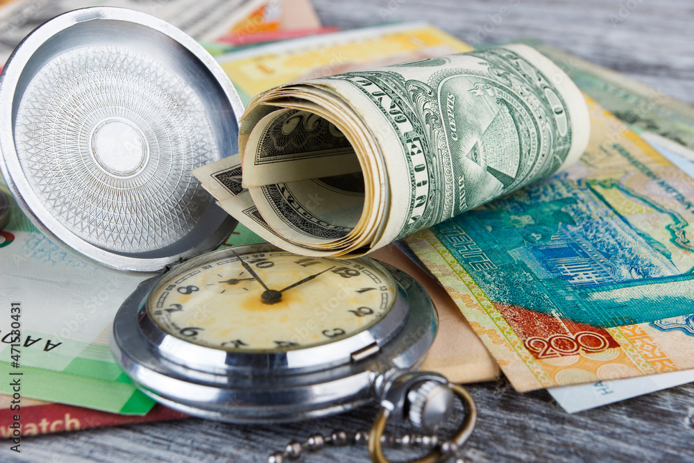 Background from different collector coins and banknotes Background from different collector coins and banknotes