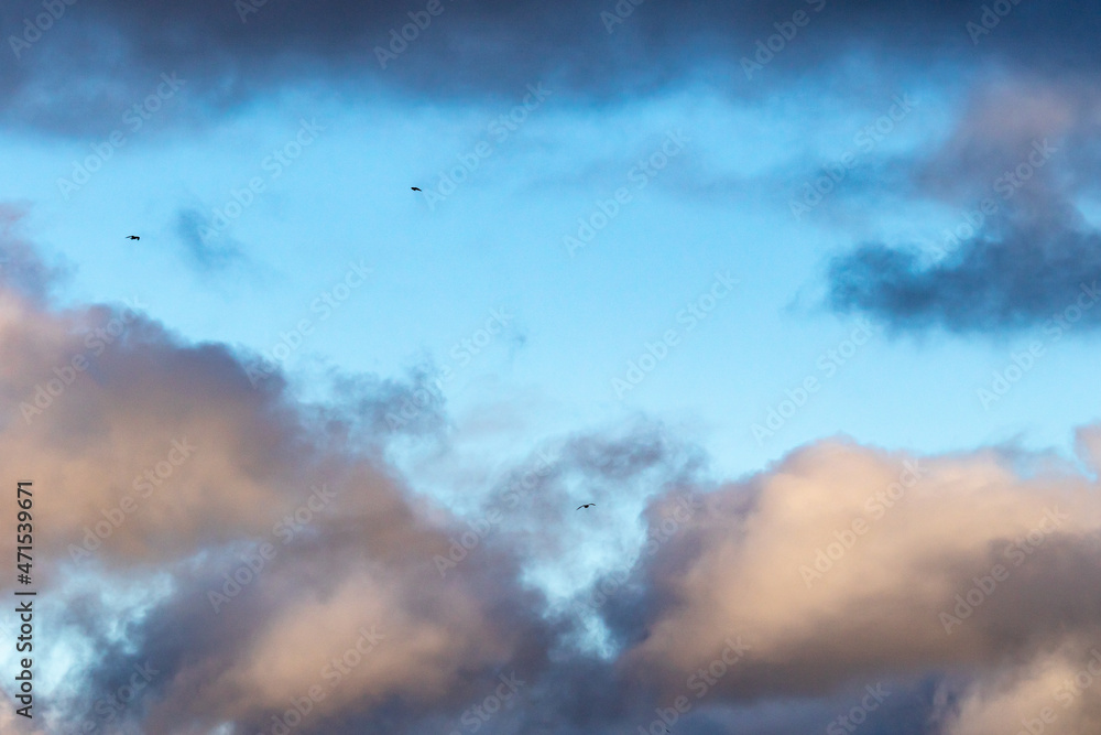 Dramatic sky in clouds with a gap for collage Dramatic sky in clouds with a gap for collage