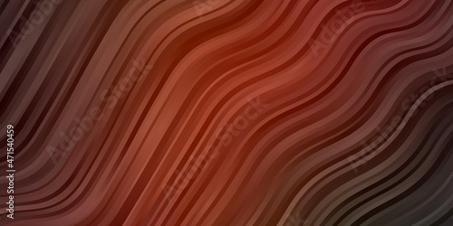 Dark Green, Red vector background with lines.