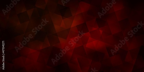 Dark Green, Yellow vector background with triangles, rectangles.