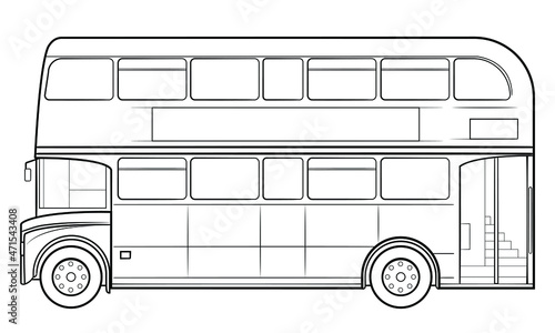 London bus vector stock illustration