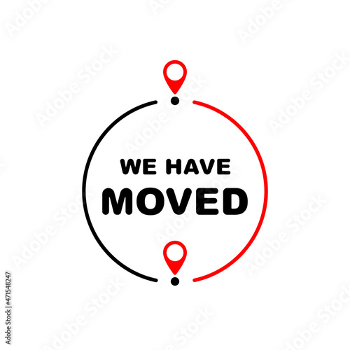 We have moved simple illustration