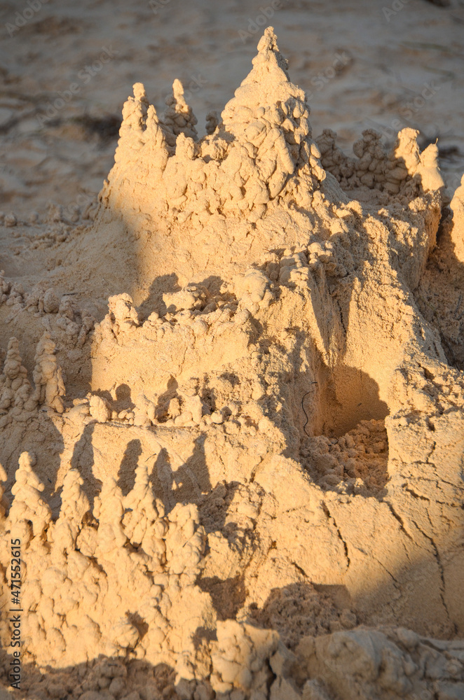 Fototapeta premium Fantastic sand figure on a tropical beach