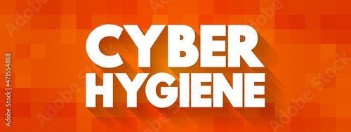Wallpaper Mural Cyber Hygiene text quote, concept background Torontodigital.ca